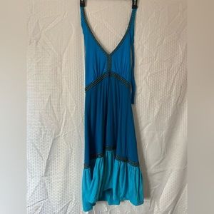 INC halter dress with stud detail